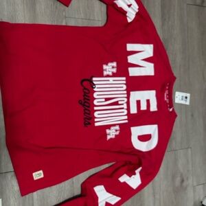 Pressbox Red Houston Cougars Long Sleeve Tee